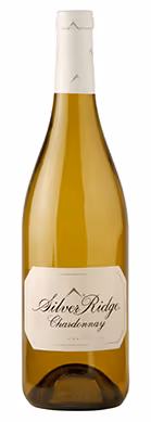 Silver Ridge Chardonnay wine bottle and wine label front view