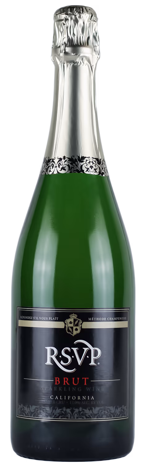 A 750 ml bottle of RSVP sparkling wine