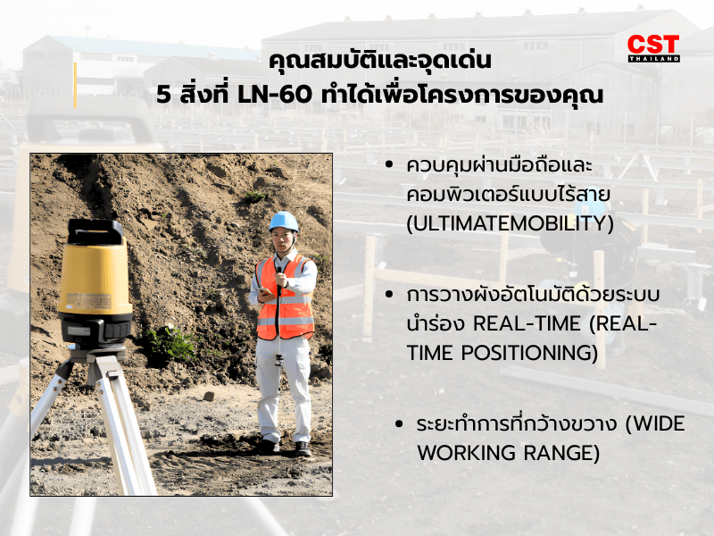 คุณสมบัติและจุดเด่น: 5 สิ่งที่ LN-60 ทำได้เพื่อโครงการของคุณ