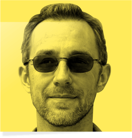 Photo of Lee Story, Founder of Ol' Nick, on a post-it note 
