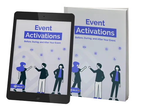 the cover of an ebook titles Event activations before, during, and after your event 