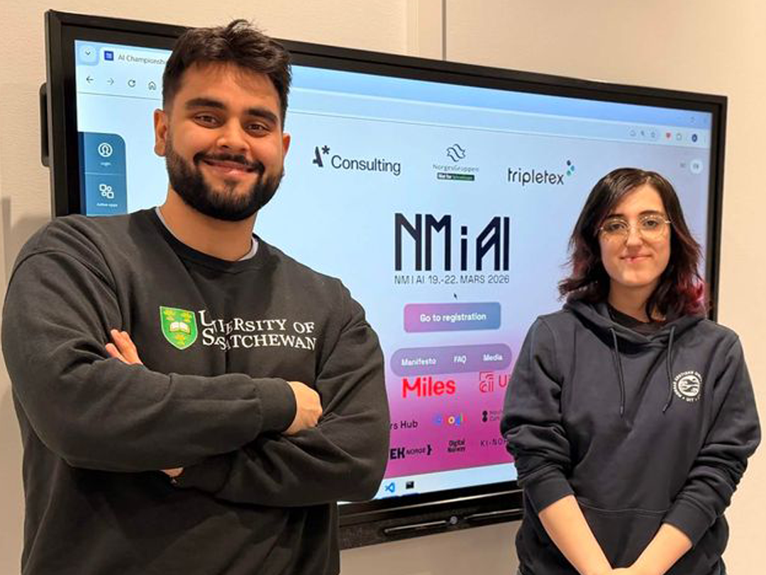 Kian Sartipzadeh og Leyla Fatma Yazgan er klare for NM i KI.