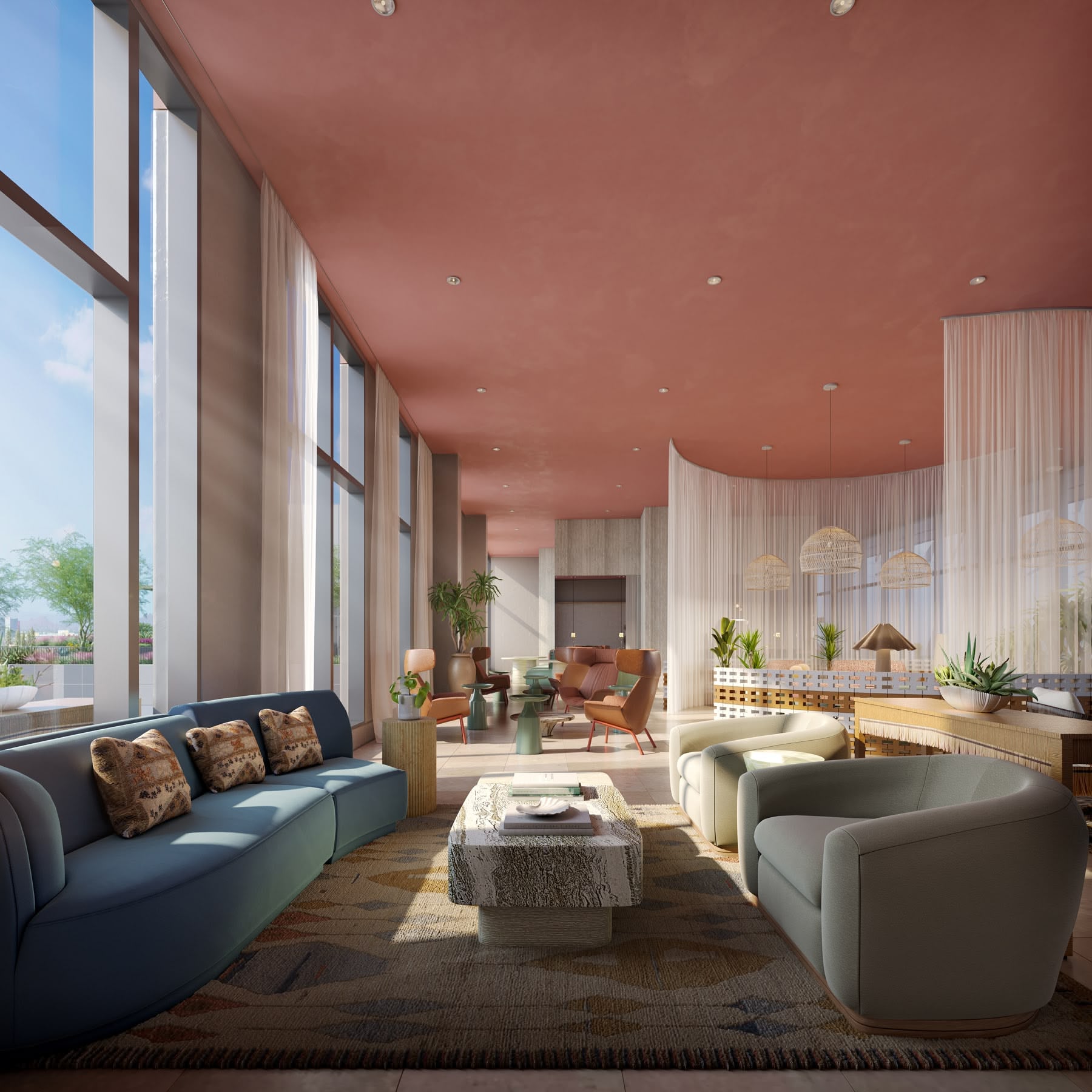 interior view of the sol modern apartments