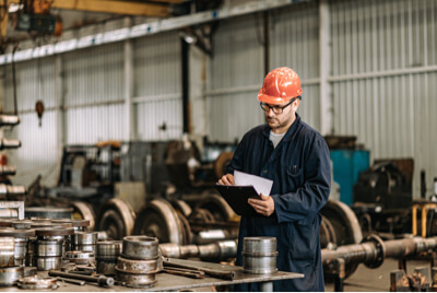 Man manufacturer working