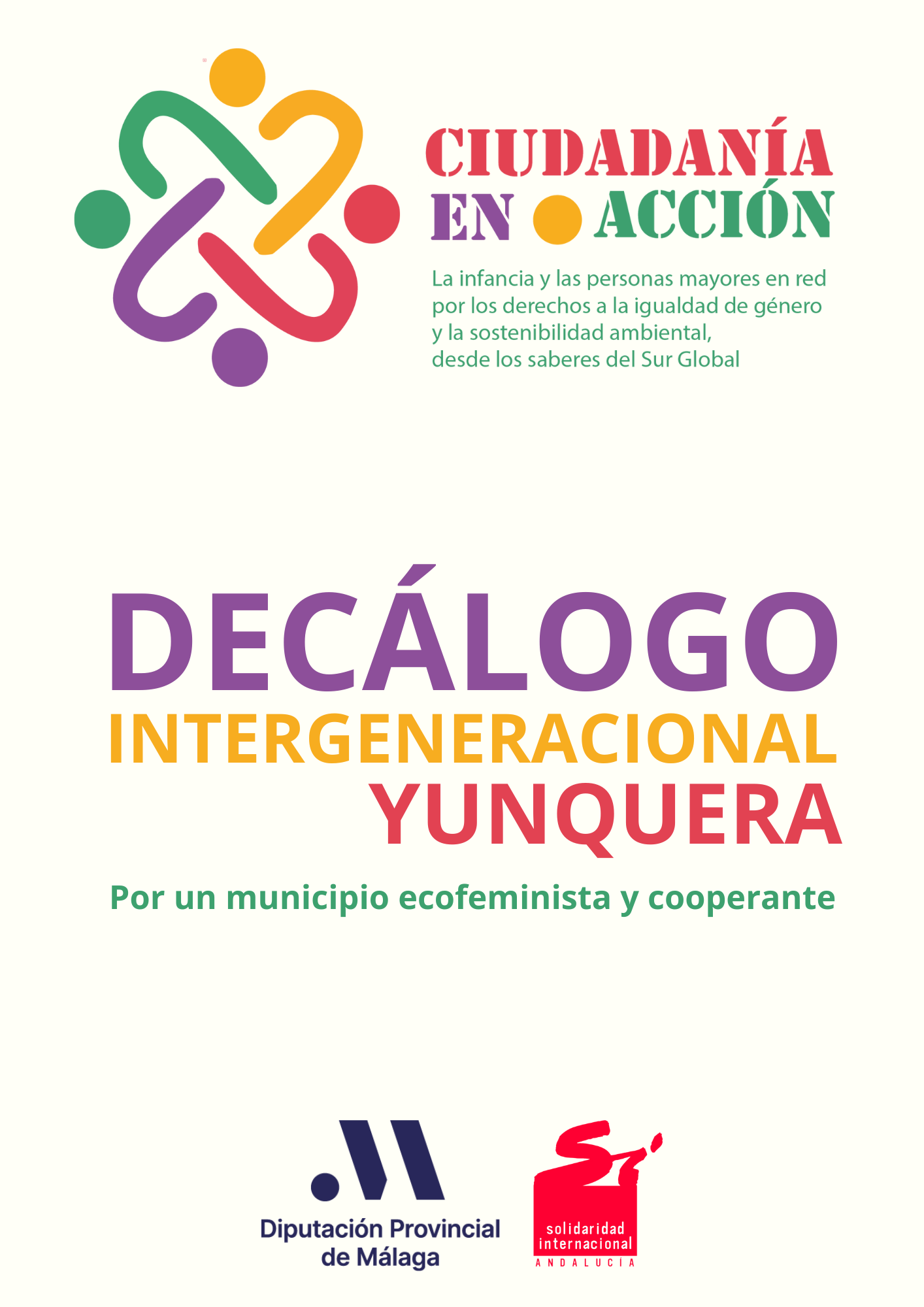 Decálogo intergeneracional "Por un municipio ecofeminista y cooperante" Yunquera