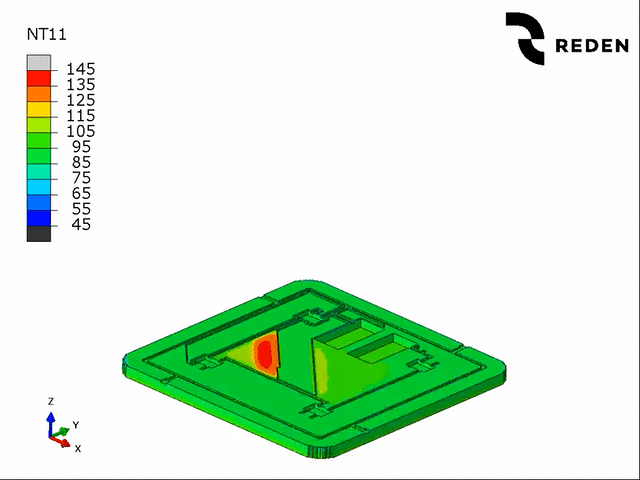 Thermomechanics of integrated 3D-printed electronic parts