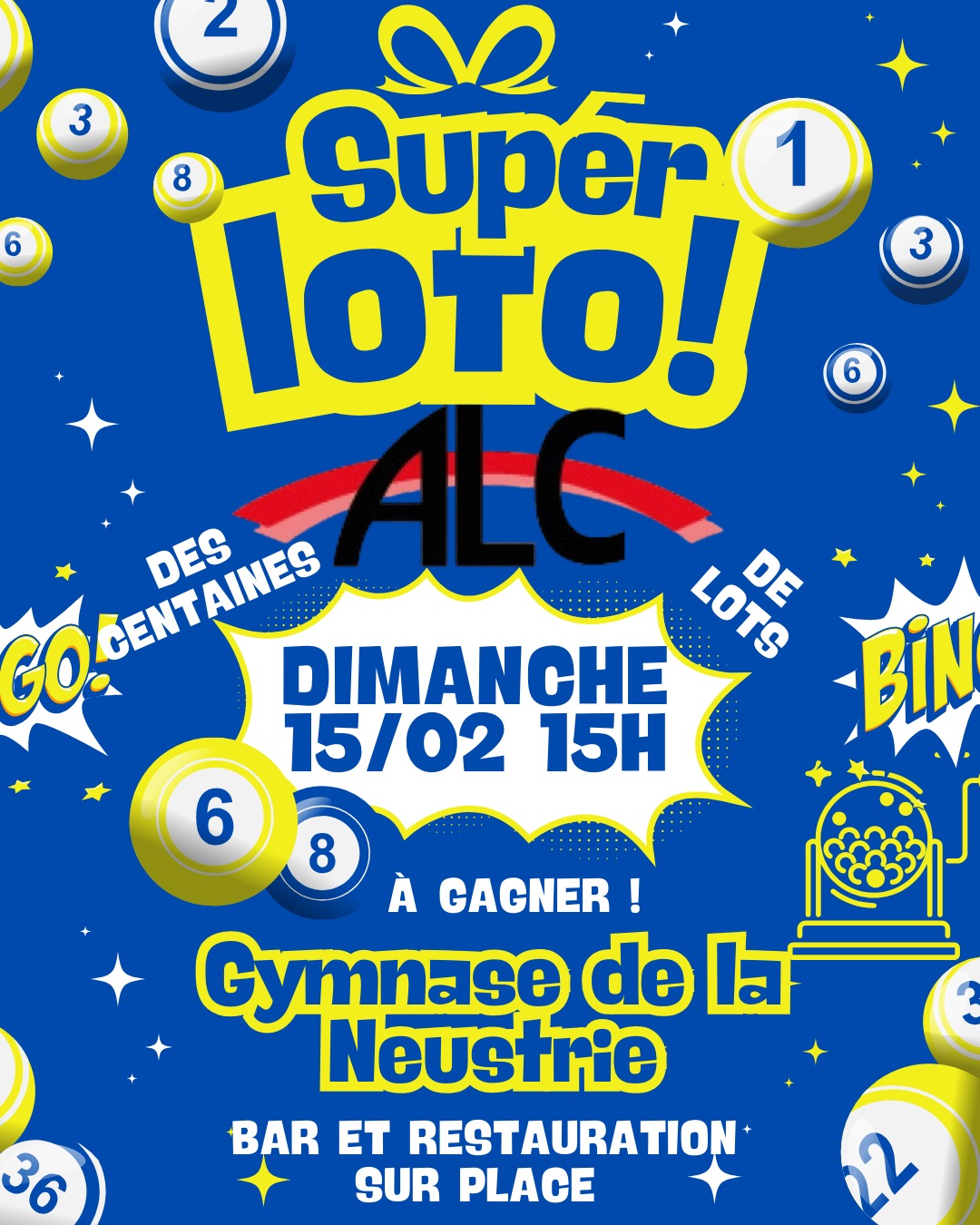 🎉 LOTO DE BOUGUENAIS – DIMANCHE 15 FÉVRIER