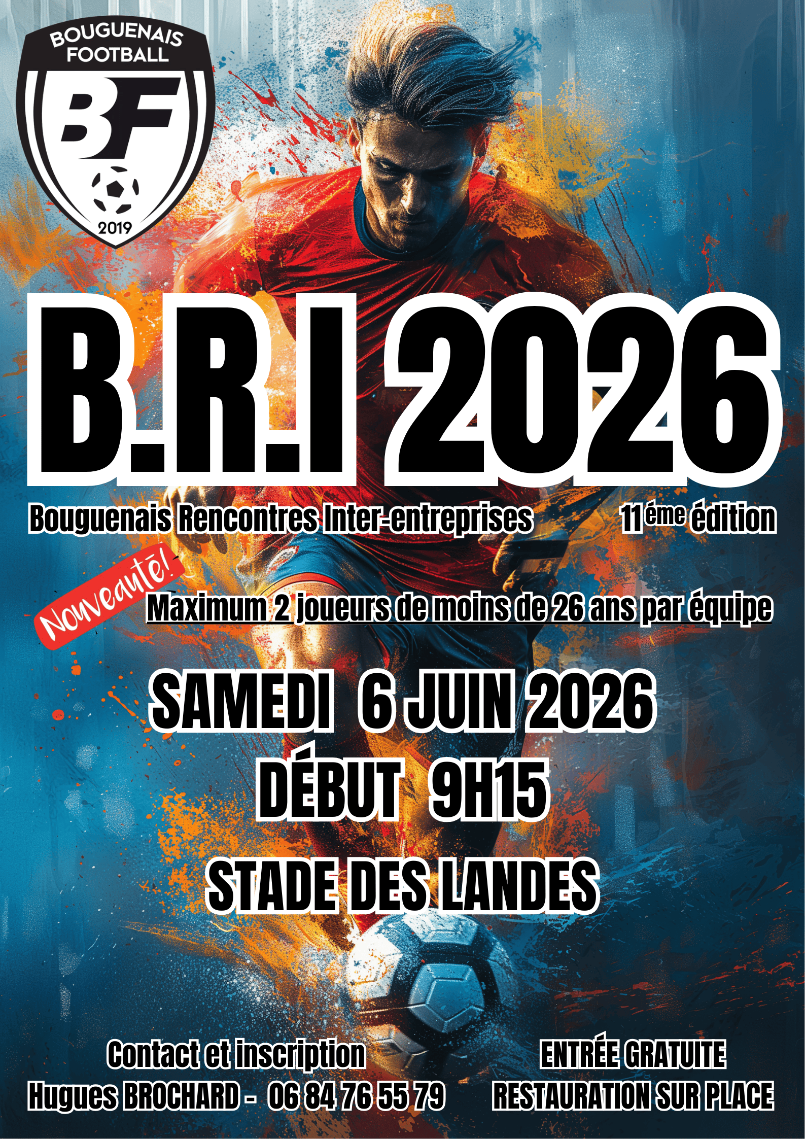 ⚽ B.R.I 2026 – BOUGUENAIS RENCONTRES INTER-ENTREPRISES - 11ᵉ ÉDITION