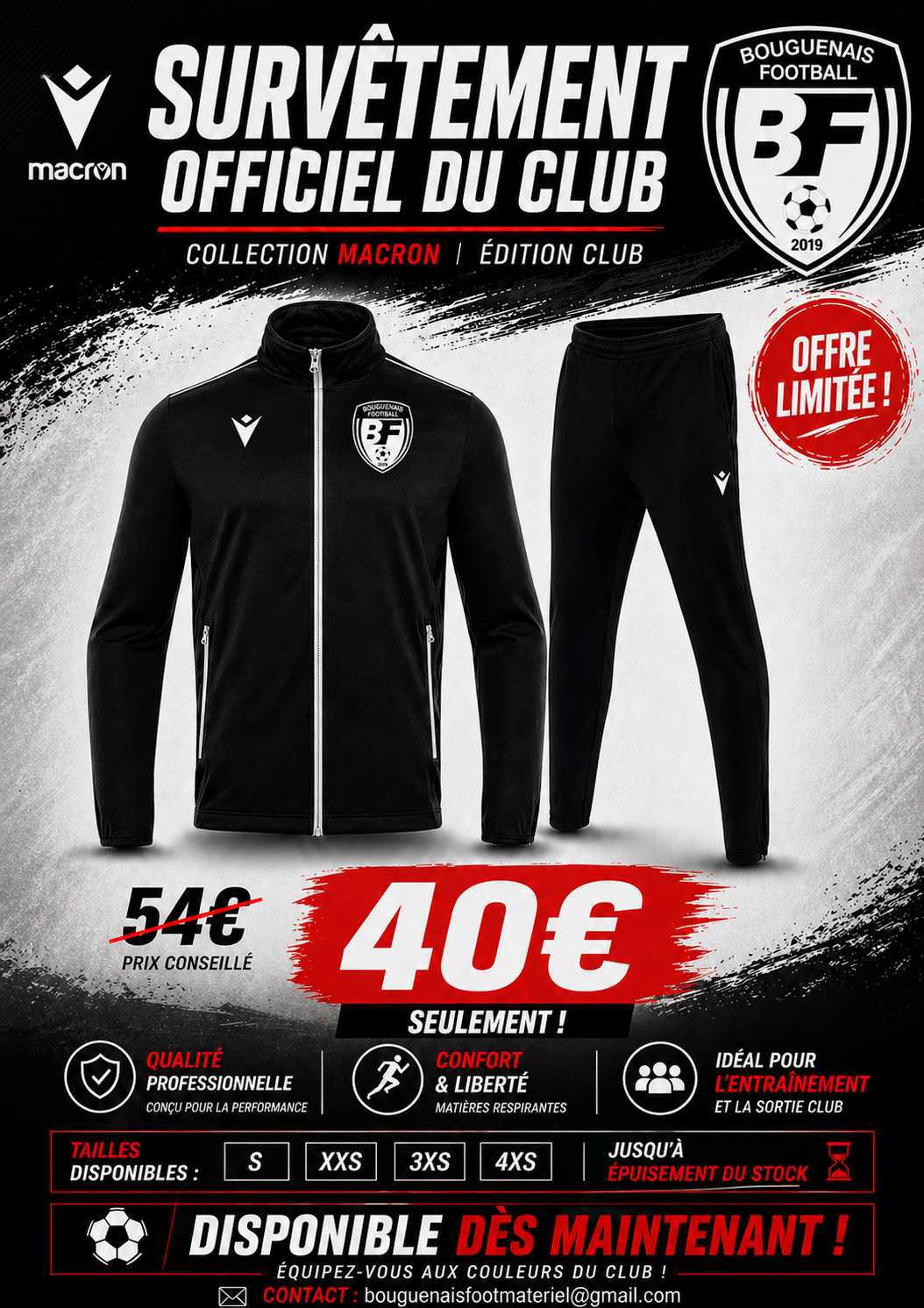 Promo ! 🔥 SURVÊTEMENT OFFICIEL BF 🔥