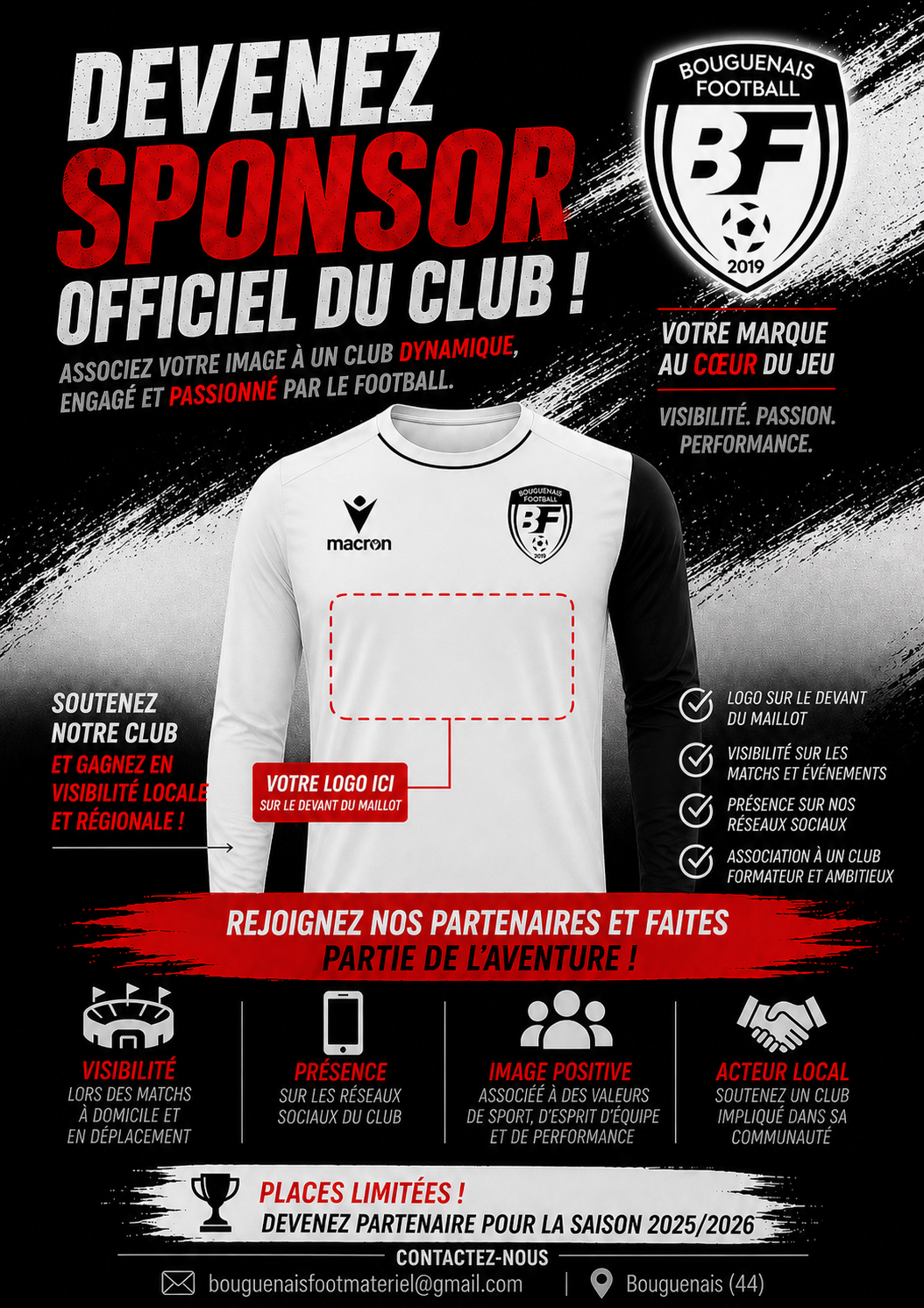 🤝 DEVENEZ SPONSOR OFFICIEL DU CLUB ⚽