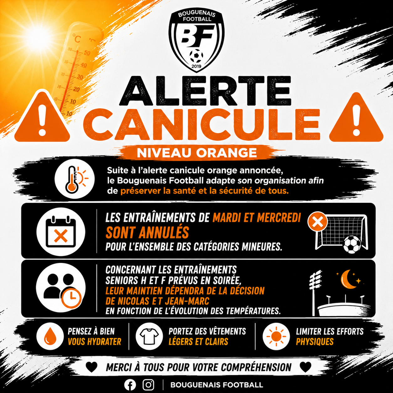 ⚠️ ALERTE CANICULE — NIVEAU ORANGE ⚠️