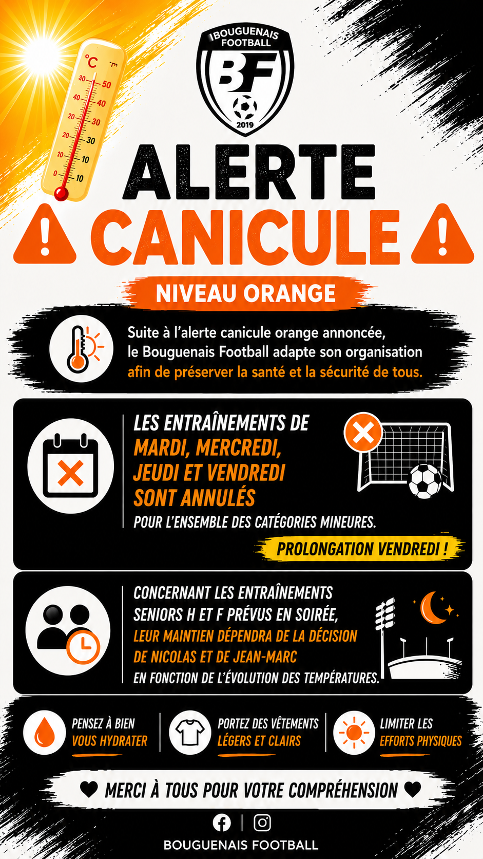 Prolongation Vendredi ! ⚠️ ALERTE CANICULE — NIVEAU ORANGE ⚠️