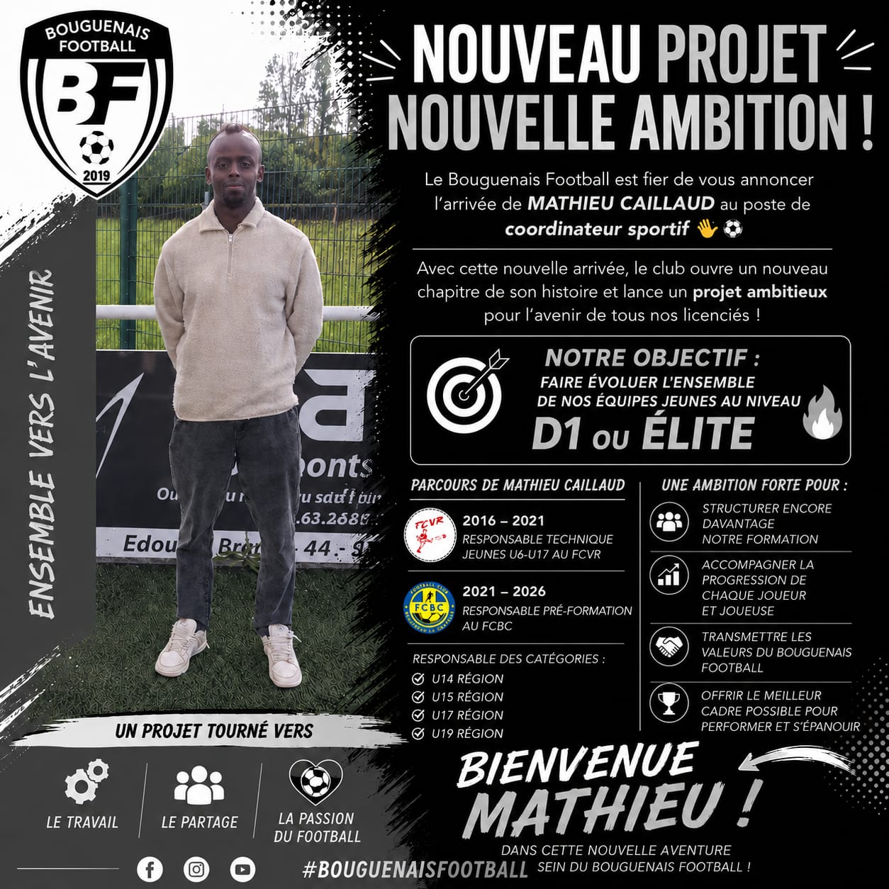 Nouveau projet, nouvelle ambition pour le Bouguenais Football