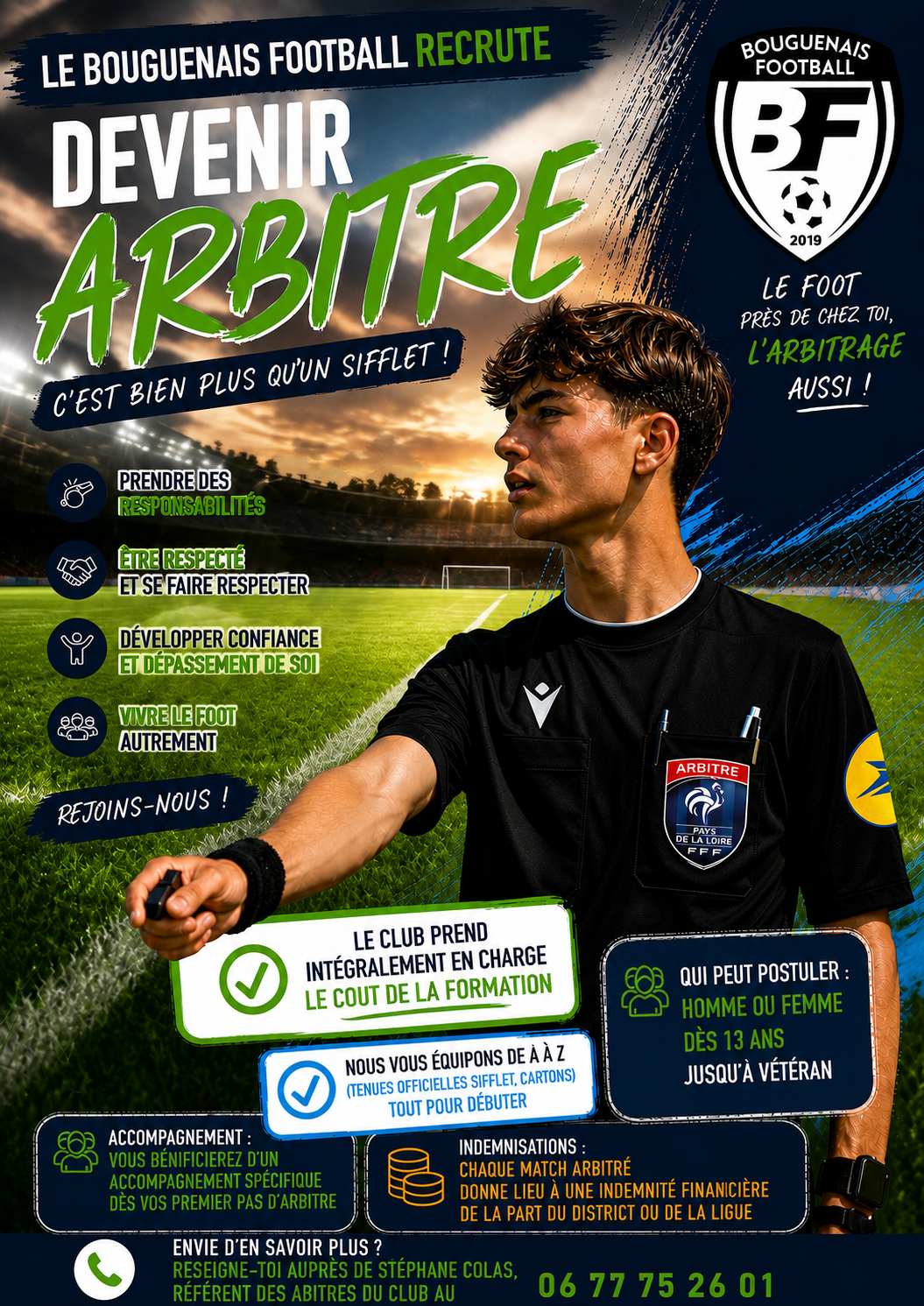 Le Bouguenais Football recrute de nouveaux arbitres !