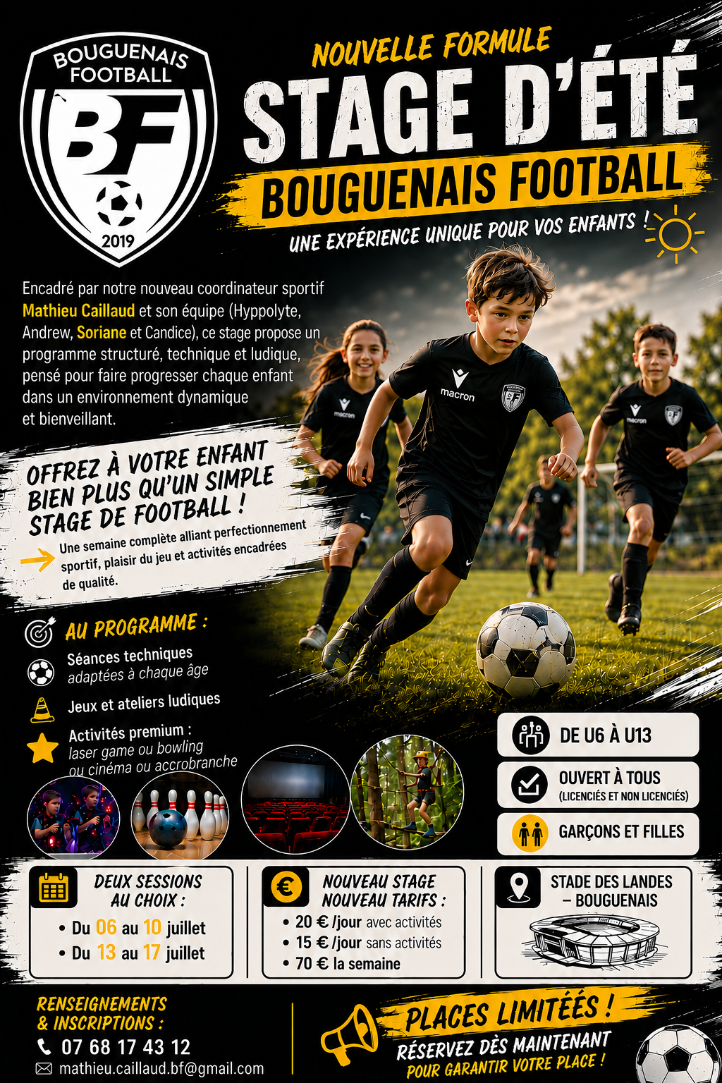 ⚽ STAGE DE FOOTBALL – BOUGUENAIS FOOTBALL ⚽