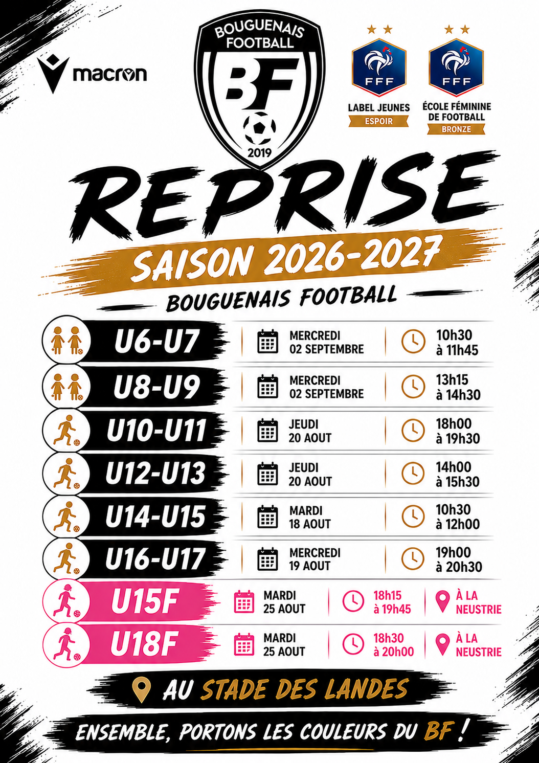 🚨 REPRISE SAISON 2026/2027 🚨 