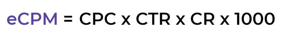 Расчет eCPM для СРI