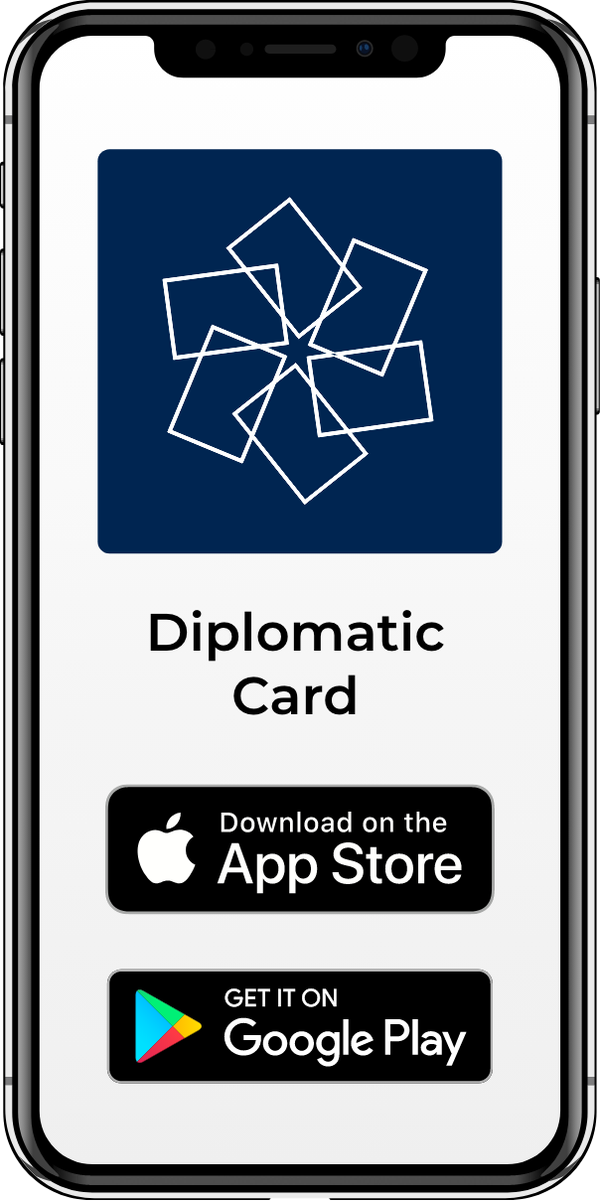 Diplomatic Card app download screen