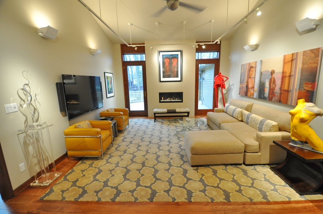 Contemporary Family Room Remodel