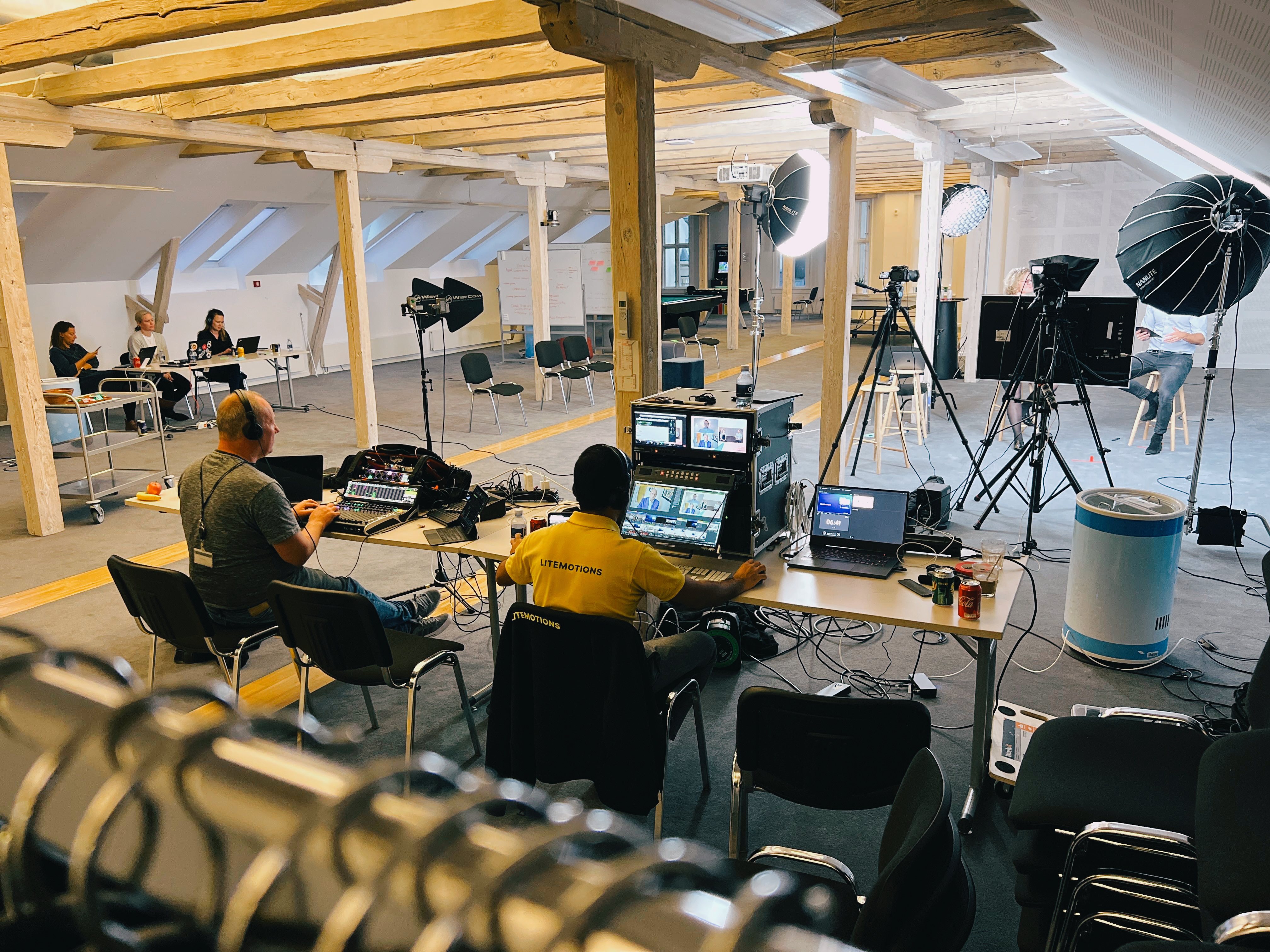 Litemotionsforbereder sig til livestreaming