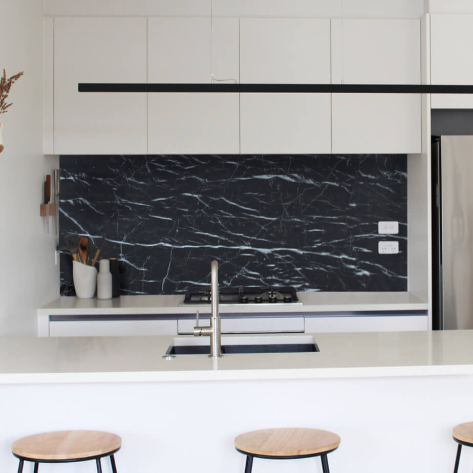 DesignerSplash Marble White/Black