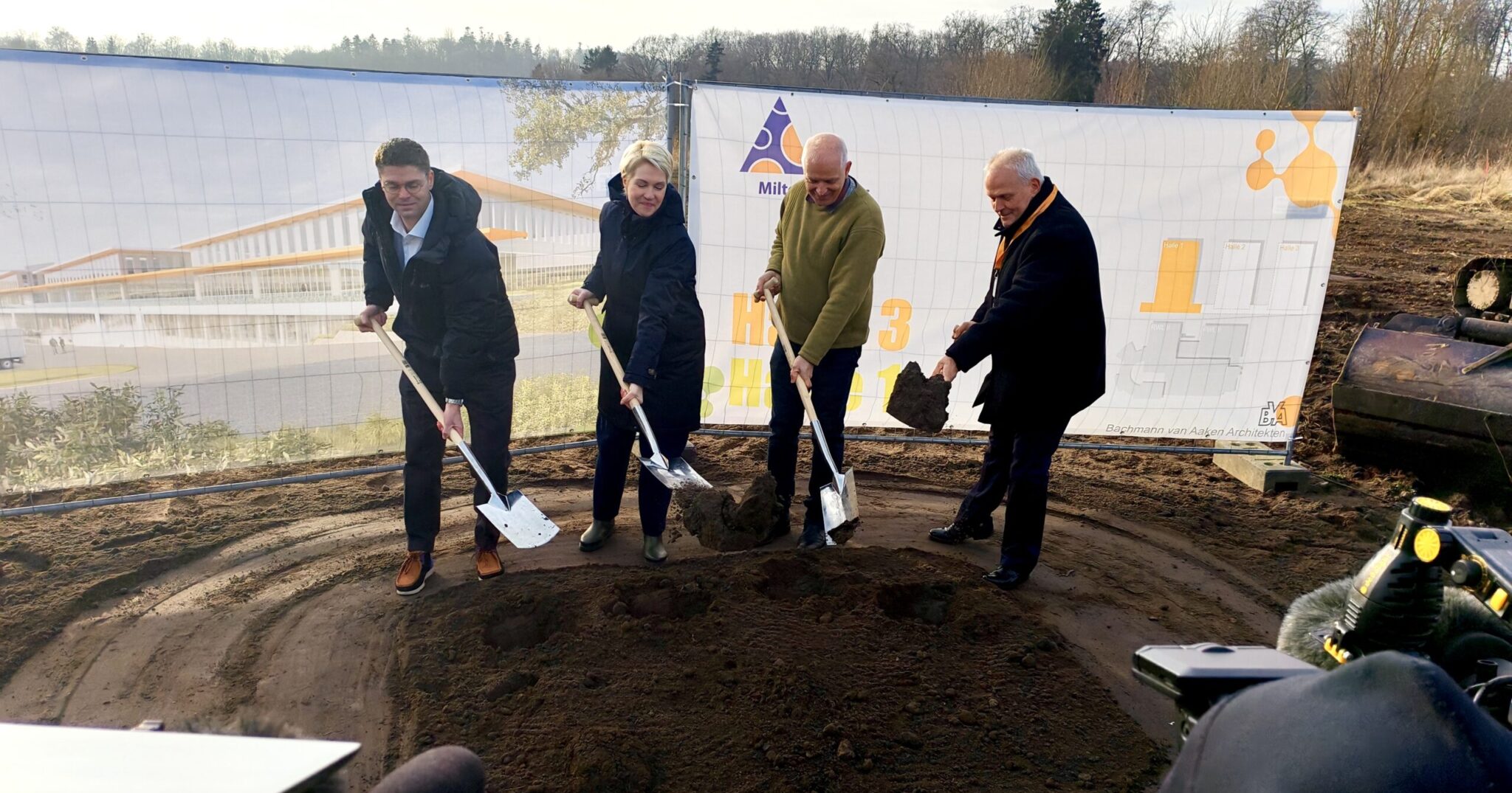 GMP-Reinraum, Masterplan und Produktion – Spatenstich mit Ministerpräsidentin Schwesig