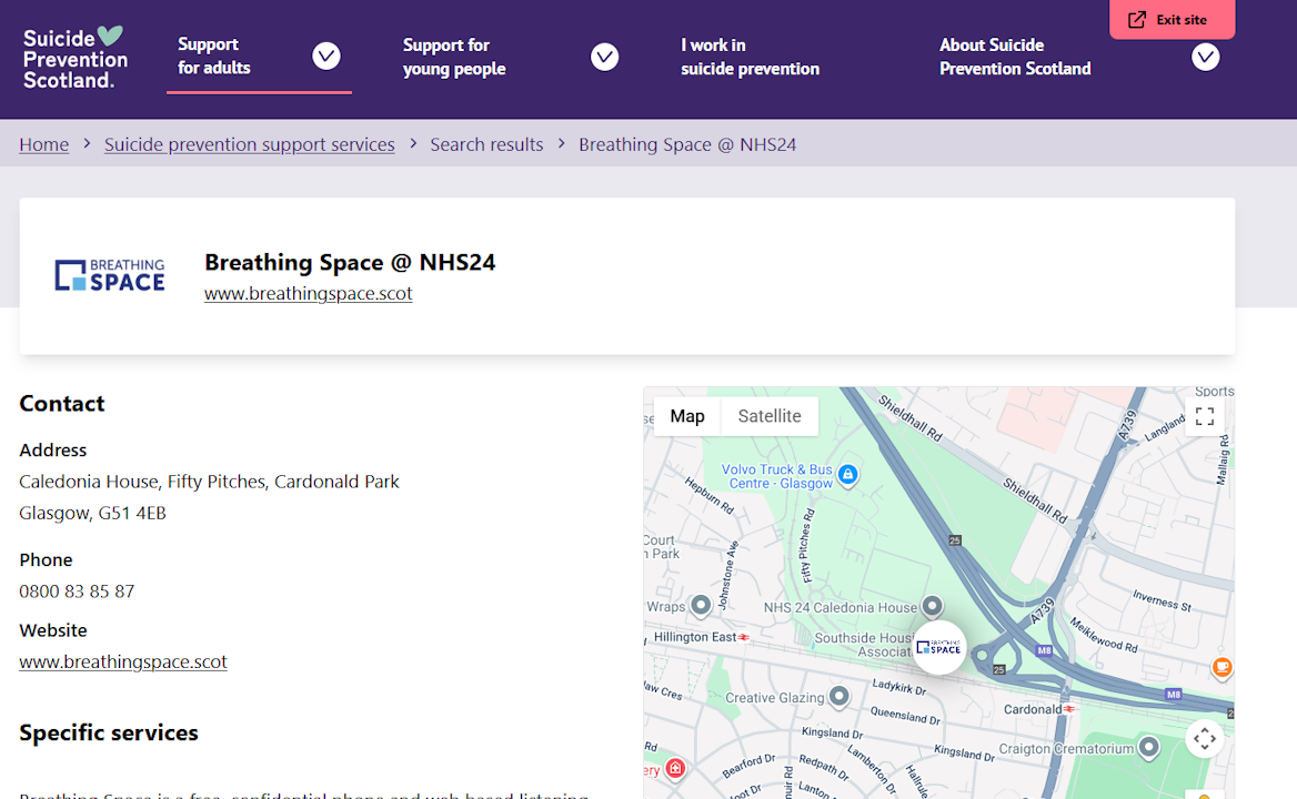 Suicide Prevention Scotland - Digital Platform 