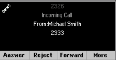 Incoming Call Window