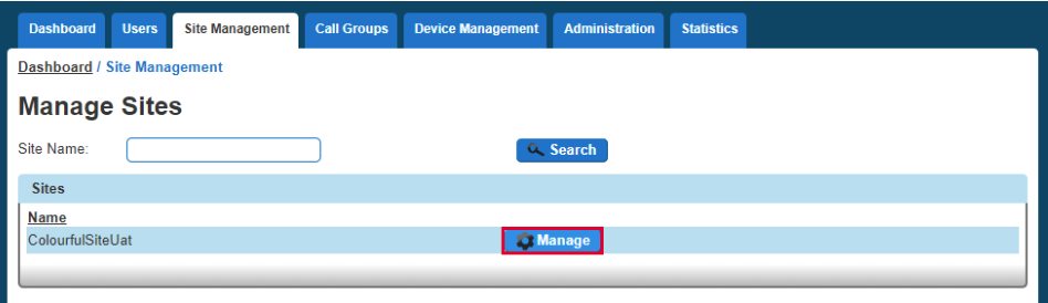 Site Management