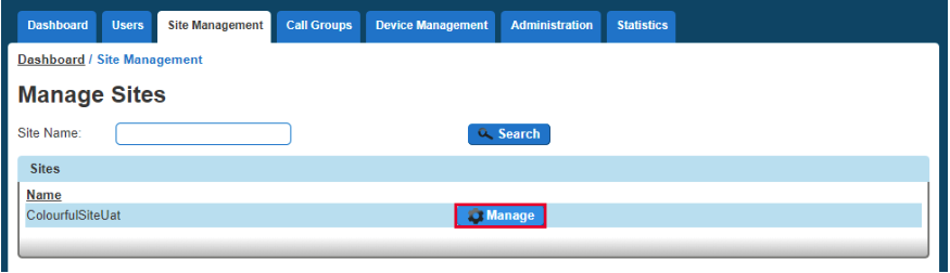 Site Management