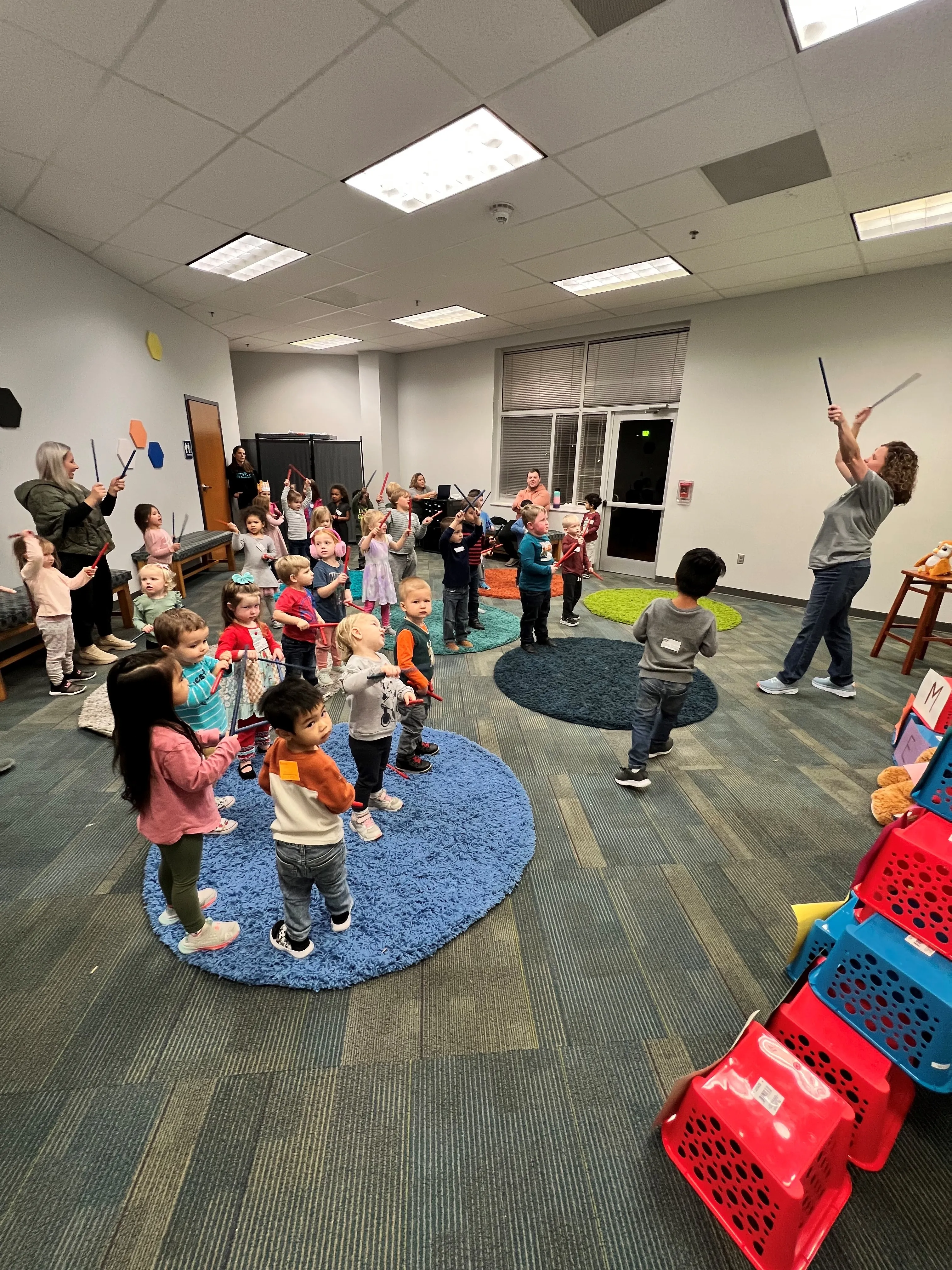 group of children with teacher at First Baptist Church- Indian Trail