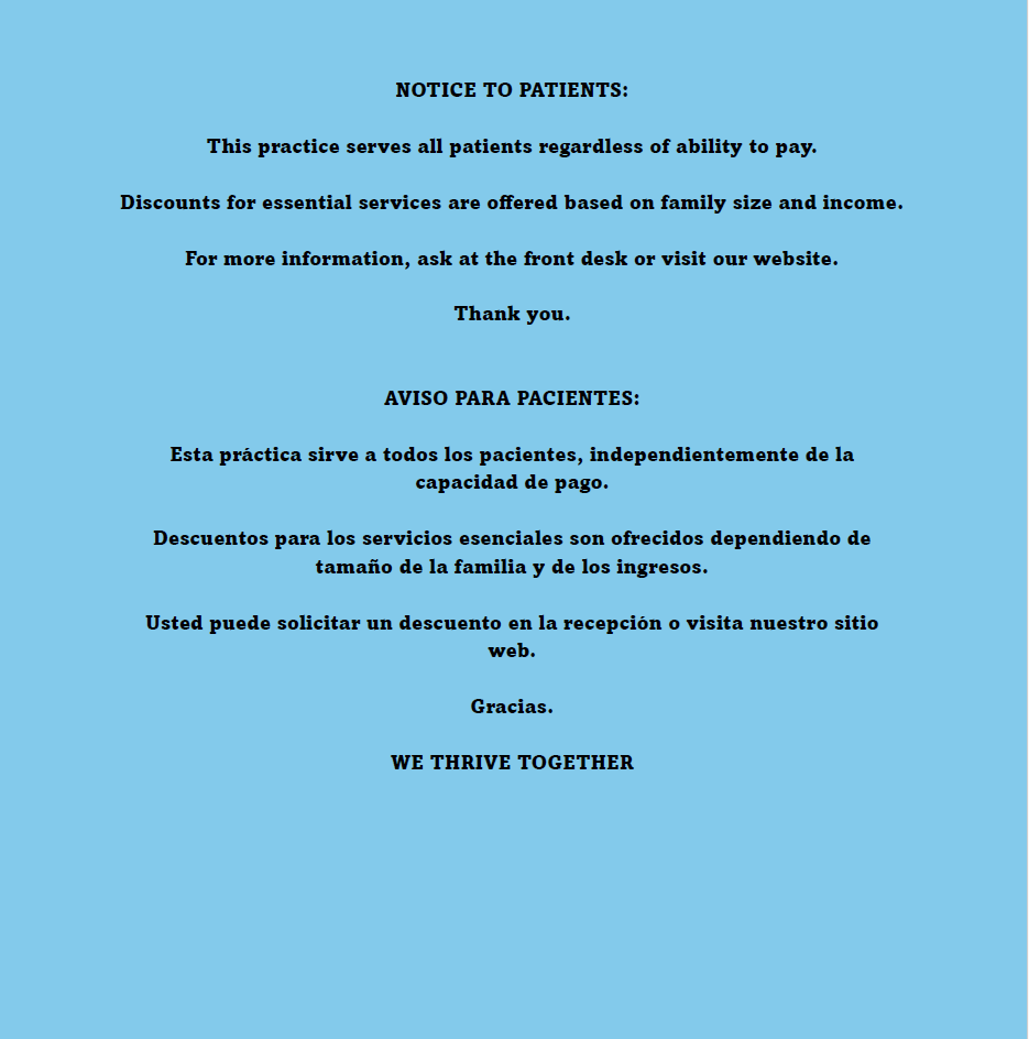 Notice to Patients