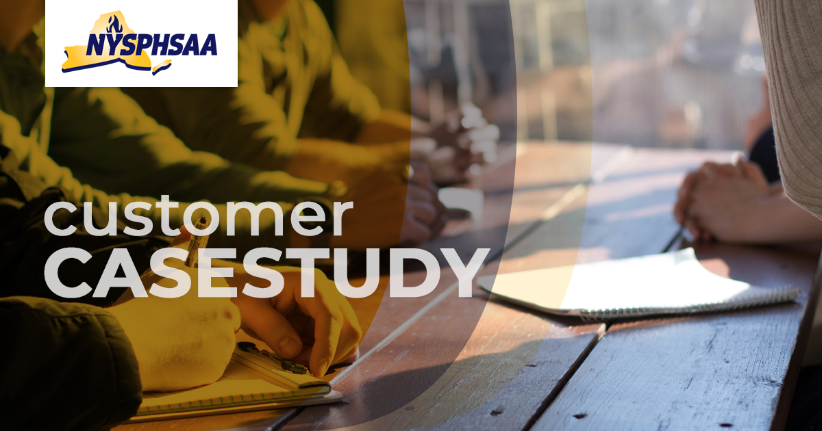 NYSPHSAA customer case study graphic