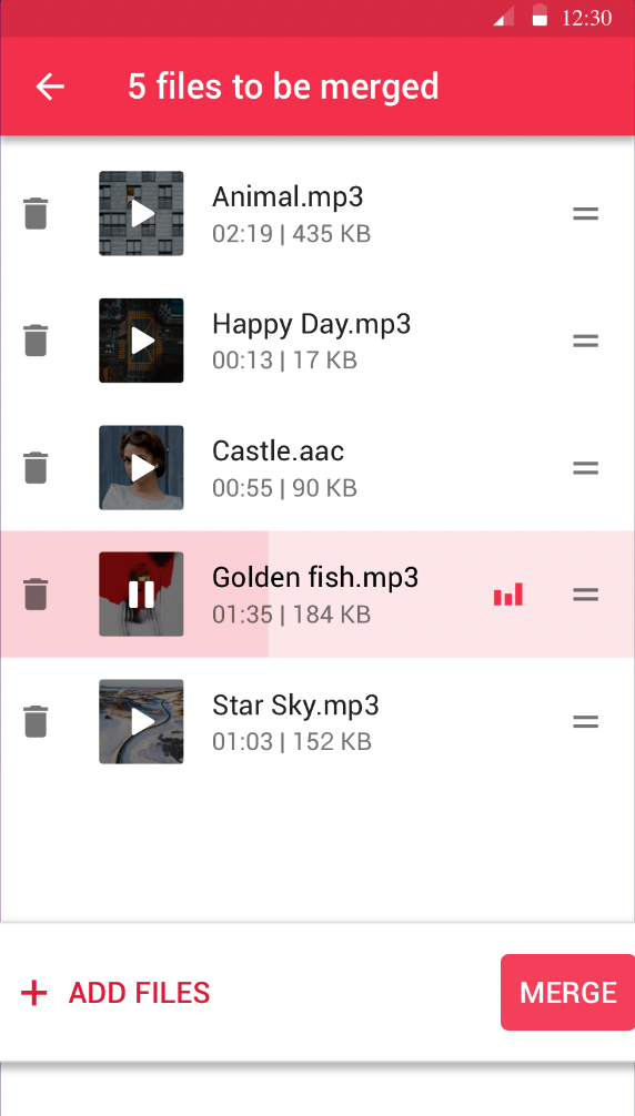 Importing a video to convert to audio on Android