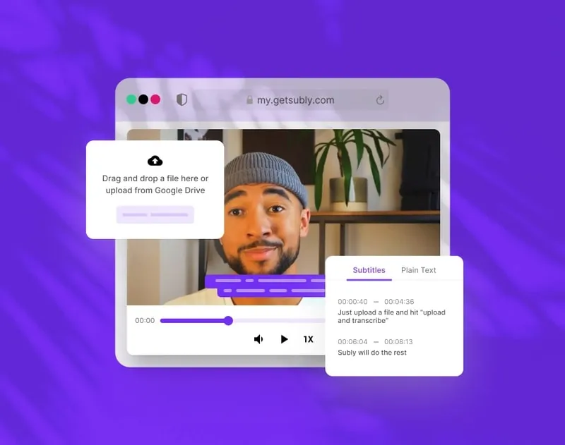 Subly Closed Captioning Software