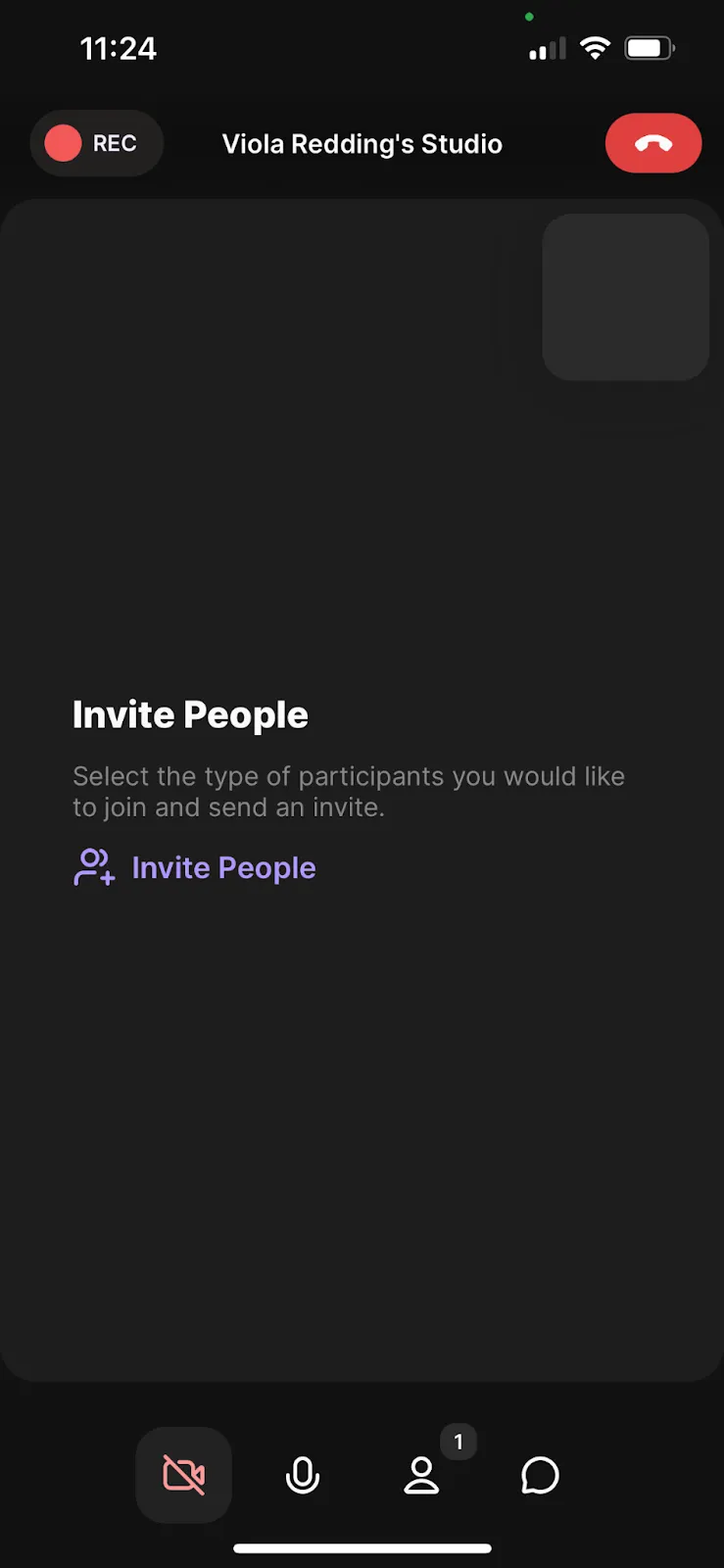 Inviting people to join a podcast recording from a phone