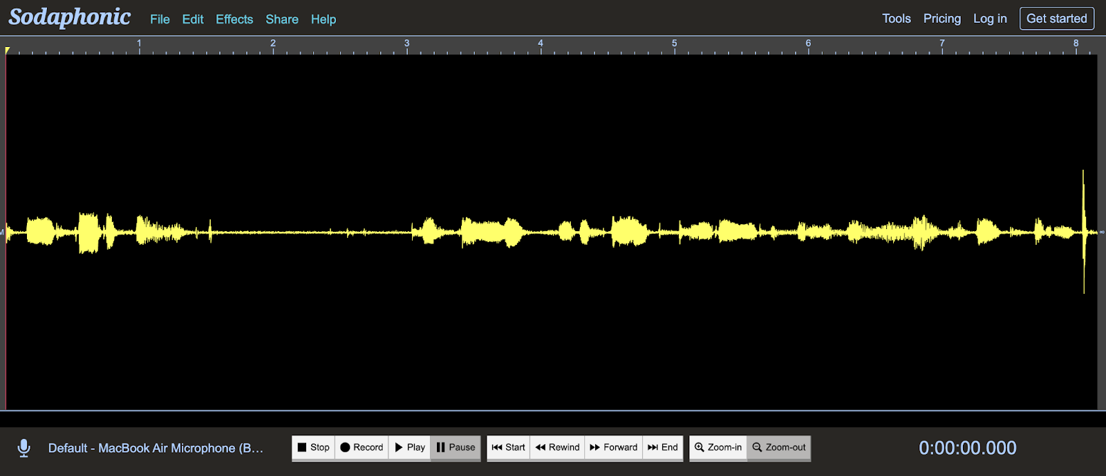Sodaphonic audio editor online