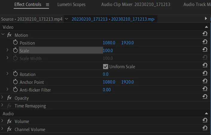 Adding effects to a video on Premiere Pro