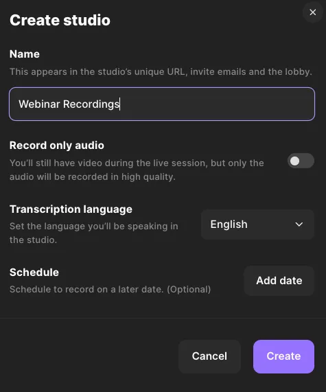 Creating a new riverside studio