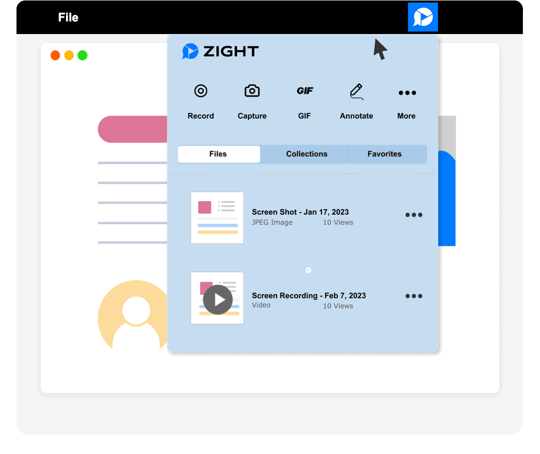 Zight screen recording extension