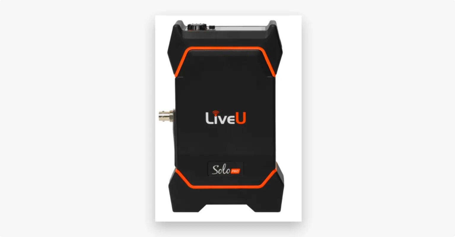 LiveU Solo Pro encoder for streaming videos