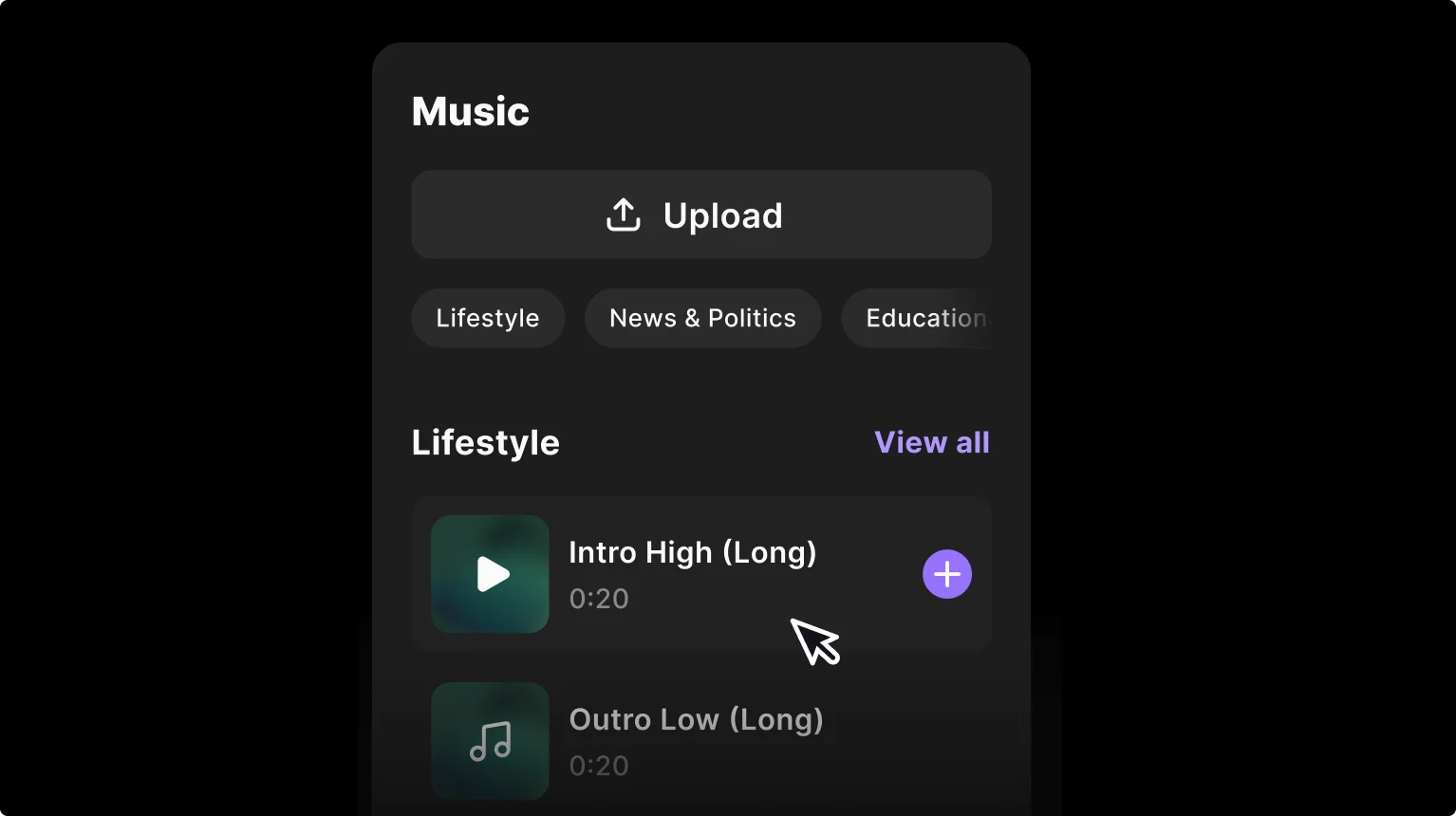 How to add music to a TikTok video on Riverside