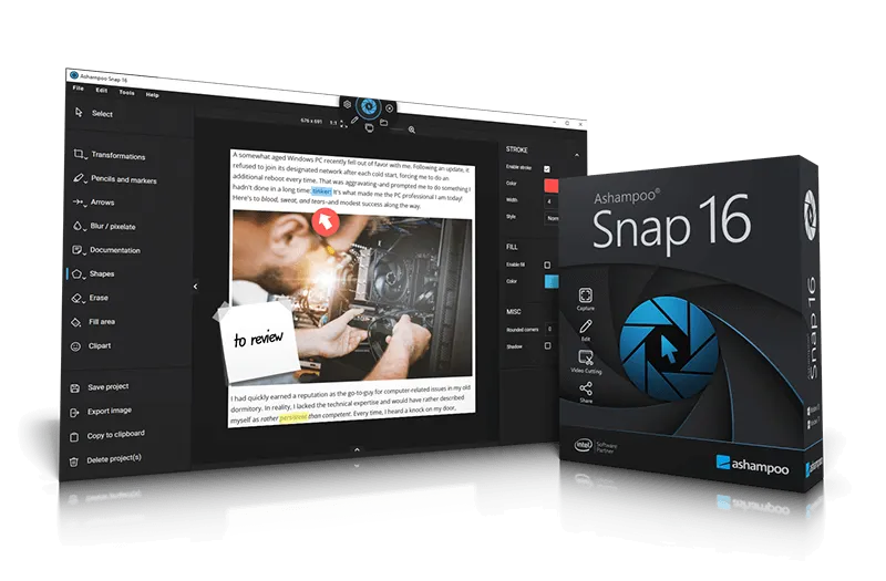 Ashampoo Snap screen recording software