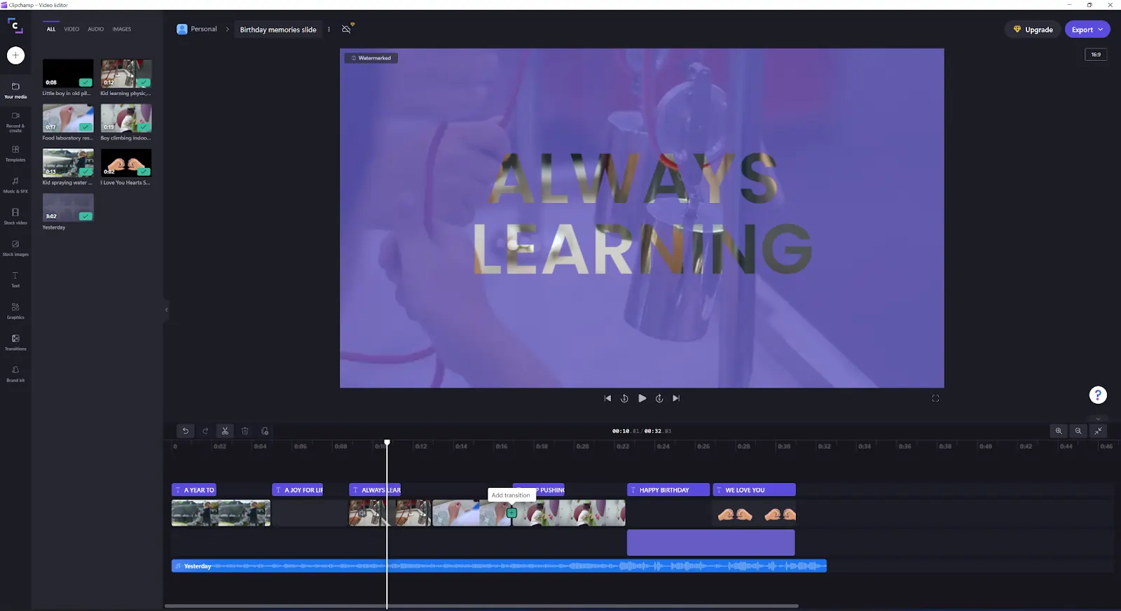 Clipchamp video editing software for beginners