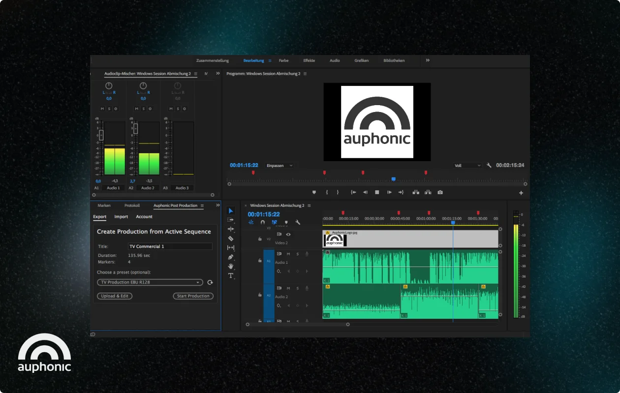 Auphonic podcast recording and editing software