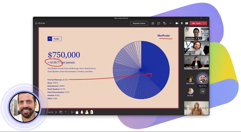 Microsoft Teams virtual conference software