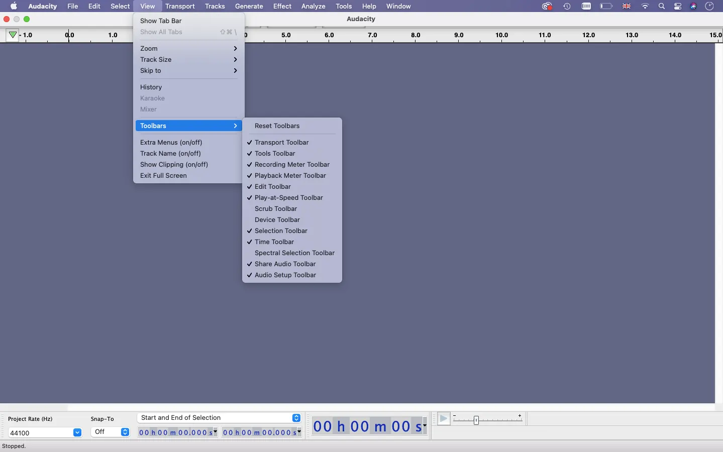 Customizing Audacity for podcasting