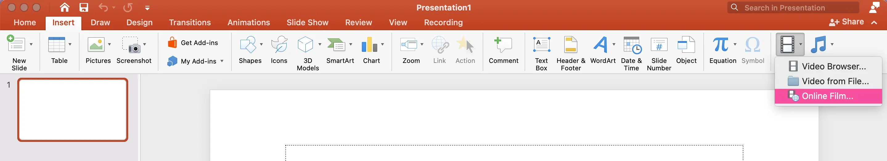 Adding a YouTube Video to a PowerPoint presentation