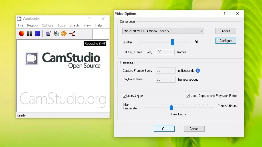 Cam Studio webcam recording software