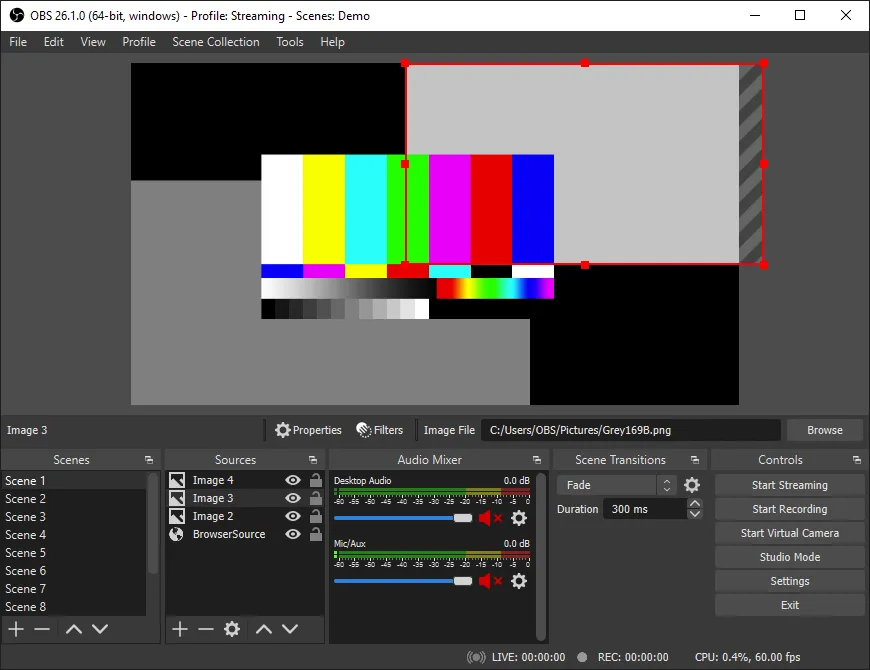 OBS recording software